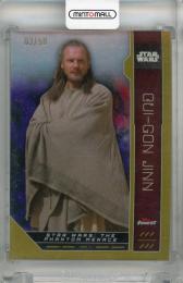 2023 Topps Finest Star Wars Qui-Gon Jinn Extended Base Gold Refractors #EB-10 【03/50】