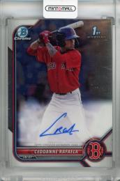 2022 Topps Bowman Chrome Ceddanne Rafaela Chrome Prospect Autographs #CPA-CRL 1st ※汚れあり Boston Red Sox