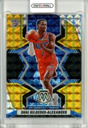 2021-22 Panini Mosaic  Shai Gilgeous-Alexander Base Black Gold Mosaic Prizm 4/8