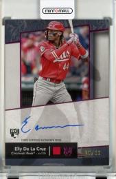 2024 Topps Museum Collection Elly De La Cruz Archival Autographs Pink Sapphire RC #AAED【19/99】《傷、めくれあり》