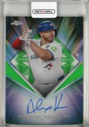 2026 Topps Chrome Alejandro Kirk 75th Diamond Autographs Green Refractors #75DAK【70/99】 Toronto Blue Jays