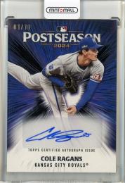 2025 Topps Cole Ragans Postseason Performance Autographs Black #PPACR【1/10】 Kansas City Royals