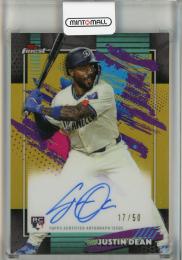 2026 Topps Finest Justin Dean Autographs Gold Refractors #FAJD【17/50】 Los Angeles Dodgers