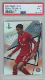 2020 Topps Finest UCL Jamal Musiala RC Refractors #45【PSA9】 FC Bayern Munchen