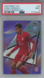 2020 Topps Finest UCL Jamal Musiala RC Purple Refractor #45【025/250】【PSA9】 FC Bayern Munchen