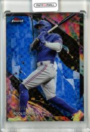2024 Topps Finest Adolis Garcia #154 Blue Checkerboard Refractors【26/75】 Rangers