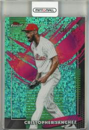2026 Topps Finest Cristopher Sanchez Aqua Mini-Diamond Refractors #226【88/199】 Philadelphia Phillies