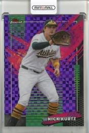 2026 Topps Finest Nick Kurtz Purple X-Fractors #176【48/75】 Oakland Athletics