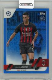 2022-23 Topps Chrome UEFA Club Competitions Marko Lazetic Blue Mojo Refractor【14/75】 AC Milan