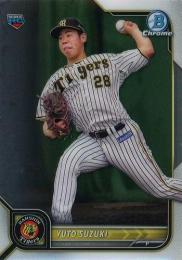 2022 TOPPS Bowman Chrome NPBプロ野球 #100 鈴木勇斗(阪神) レギュラーカード RC