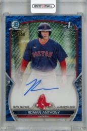 2023 Topps Bowman Roman Anthony Chrome Prospect Autographs Blue Lunar Crater #CPA-RA 1st 【049/150】 Boston Red Sox