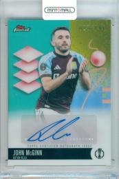 2025-26 Topps Finest UEFA Club Competition John McGinn #BA-MC Base Autograph Aqua Refractor Parallel【008/199】 Aston Villa