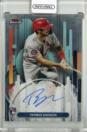 2025 Topps Finest Thomas Saggese Finest Autograph St. Louis Cardinals