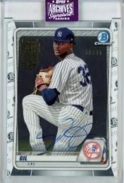2025 Topps Archives Signature Series Luis Gil 2020 Bowman Chrome Prospect【36/40】 New York Yankees