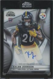 2025 Topps Chrome Black Kaleb Johnson Rookie Autographs White #RAUKJ【02/10】 Pittsburgh Steelers
