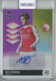 2025-26 Finest UEFA Club Competitions Max Dowman Autographs Pink Refractors #BAMD【74/250】 Arsenal