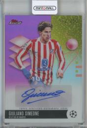 2025-26 Finest UEFA Club Competitions Giuliano Simeone Pink Refractors #BAGS【162/250】 Atletico De Madrid