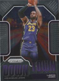 2020-21 PANINI PRIZM DownTown #18  Lebron James Los Angeles Lakers