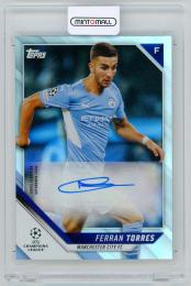 2021-22 Topps UEFA Champions League Ferran Torres Autographs【BA-FT】 Manchester City FC