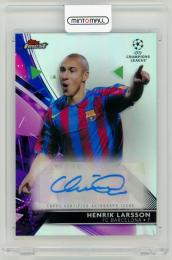 2021-22 Topps Finest UEFA Champions League Henrik Larsson Autographs【BA-HL】 FC Barcelona