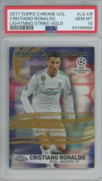 2017 Topps Chrome UEFA Champions League Soccer Cristiano Ronaldo Lightning Strike/Gold/#LS-CR【27/50】【PSA10】 Real Madrid CF