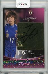 2014 サッカー日本代表 オフィシャルトレーディングカード  吉良知夏 直筆サインカード 04/25