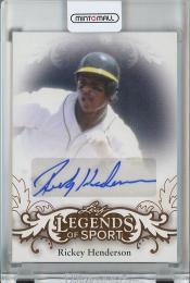 2015 Leaf Legends of Sport Rickey Henderson Gold Autographs #BARH1
