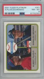 2001 Fleer Platinum Albert Pujols/Donaldo Mendez ROOKIE #Fleer301【0625/1500】【PSA 8 NM-MT】