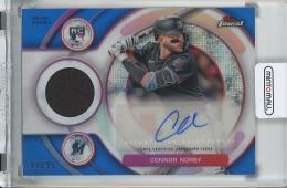2025 Topps Finest Connor Norby Rookie Blue Autograph Relics #RAJRCN【41/99】