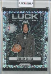 2024-25 Panini Prizm Stephon Castle Luck of the Lottery Prizms Fast Break #12 San Antonio Spurs