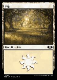 【WOE】【JPN】【Foil】《平地/Plains》No.268