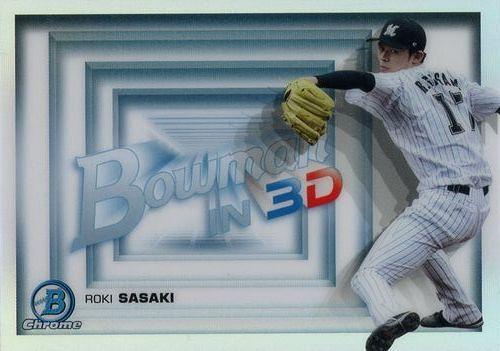 topps bowman 暖か chrome 2022 佐々木朗希3D