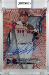 2018 Topps High Tek Nomar Garciaparra Autographs Red Orbit Diffractor #HT-NG ※状態難 【05/10(ジャージナンバー)】 Boston Red Sox