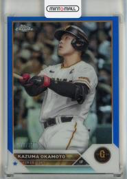 2023 Topps Chrome NPB 岡本和真 Blue Refractor【071/150】 読売ジャイアンツ