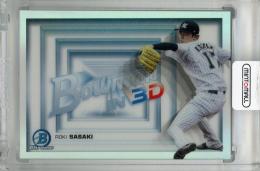 2022 Bowman NPB 佐々木朗希 Bowman in 3D 千葉ロッテマリーンズ