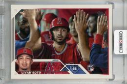 2023 Topps Series 2 Livan Soto Golden Mirror Image Variations #371 RC SSP Los Angeles Angels