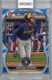 2023 Topps Bowman Jackson Chourio Paper Prospects Blue Pattern #BP-76 ※初期傷あり【046/125】 Milwaukee Brewers