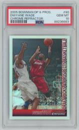 2005-06 Topps Bowman Chrome Draft Picks & Prospects Dwyane Wade Chrome Refractor/#90【299/300】【PSA10】 Miami Heat