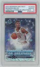 2022-23 Topps Bowman University's Best Brandon Miller Constellations Of Greatness【PSA10】 Alabama