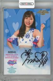 2021 BBM DANCING HEROINE 華 MIRAI 直筆サインカード【71/90】 チアドラゴンズ2021