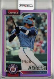 2026 Topps Chrome James Wood Pink Refractors #128【76/250】 Washington Nationals