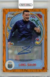 2023 Topps Argentina Fileteado Soccer Lionel Scaloni Base First Team Autographs Orange　PARALLEL【07/25】 Argentina