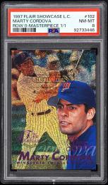 1997 Flair Showcase Masterpiece #102 Marty Cordova Masterpiece Row 0【1/1】【PSA NM-MT 8】 Minnesota Twins