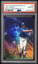 1997 Flair Showcase Masterpiece #29 Joe Carter Masterpiece Row 2【1/1】【PSA NM-MT 8】 Toronto Bluejays