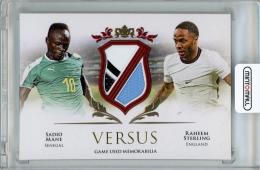 2021-22 FUTERA Unique Sadio Mane & Raheem Sterling Versus Duo Relic Ruby 7枚限定 ファーストナンバー【01/07】