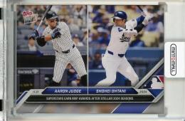 2024 Topps Now Aaron Judge / Shohei Ohtani Superstars Earn MVP Awards After Stellar 2024 Seasons #OSJO