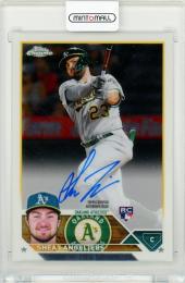 2023 Topps Chrome Shea Langeliers #RA-SL Rookie Autograph Oakland Athletics ※カード表面に擦れ有りのため状態要確認