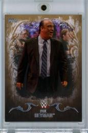 2016 Topps WWE Undisputed  Paul Heyman Gold #25 09/10