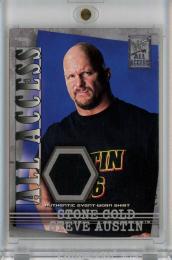 2002 Fleer WWF All Access  Stone Cold Steve Austin All Access Memorabilia #AAMSA