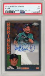 2019 TOPPS Chrome Ichiro 1984 Topps Baseball Autograph #I 20枚限定【15/20】【PSA7】《Near MINT》Seattle Mariners